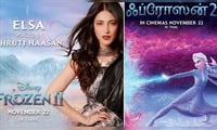 எல்சாக்கு குரல் கொடுக்கிறார் ஸ்ருதி!